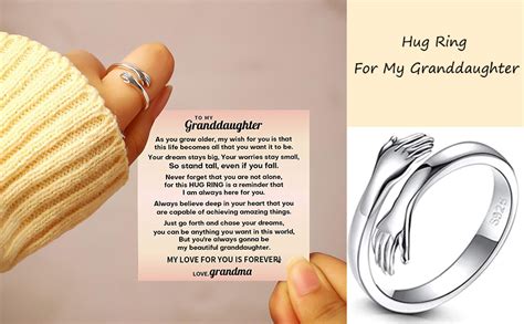 granddaughter rings|hug rings for granddaughter.